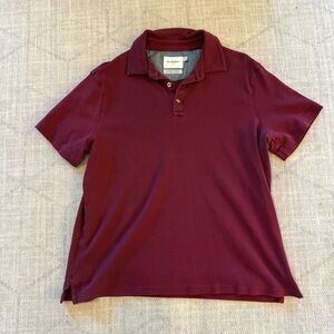 Goodfellow & Co Men's Polo Standard Shirt Burgundy Large